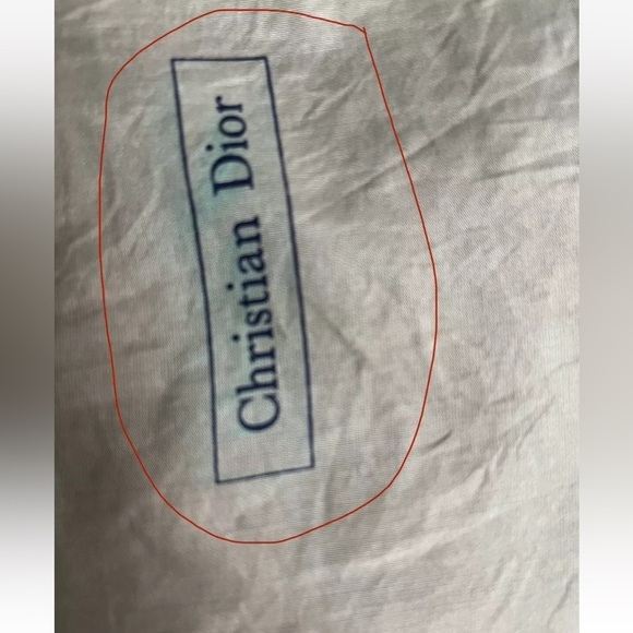 Vtg CHRISTIAN DIOR SILK WOOL PAISLEY PRINT SCARF Blue And Brown - Picture 3 of 5